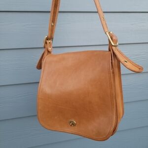 Coach Stewardess Leather Shoulder Purse